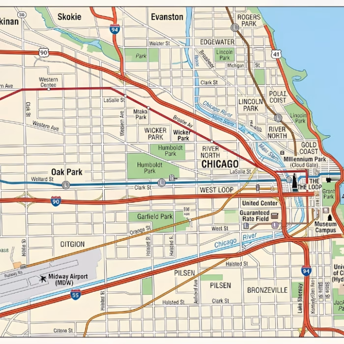 Chicago Neighborhood Map for Homebuyers and Renters